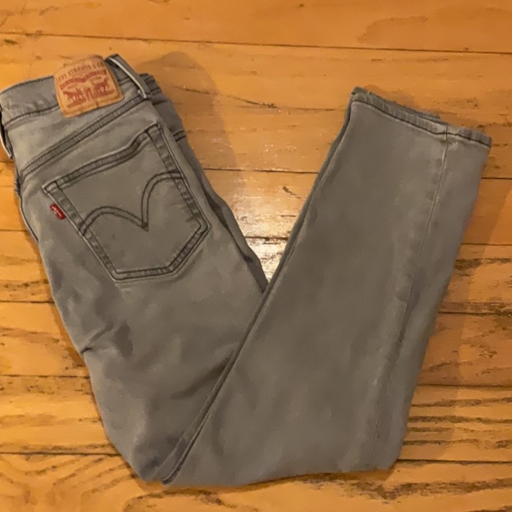 Levi's Gray Straight Jeans Classic Style